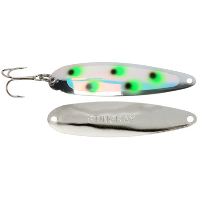 2) New Michigan Stinger Fishing Lures Spoons Pearl Melon