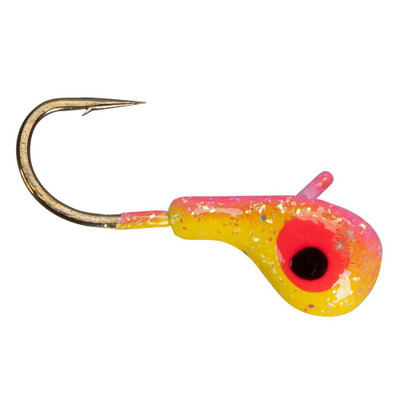 Lindy Tungsten Toad Jig Pink-Chartreuse Yellow