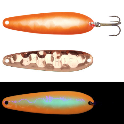 Moonshine Lures Walleye Spoon Agent Orange