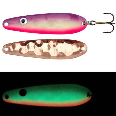 Moonshine Walleye Spoon - Tangerine Tiger - Captain Chuck's II