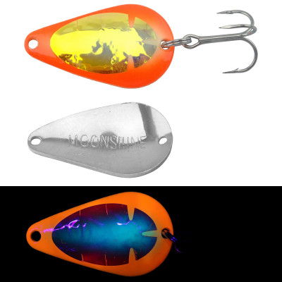 Moonshine Lures 3/4 oz. RV Casting Spoon, Agent Orange