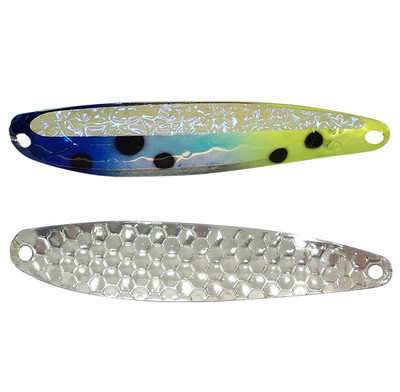 Dreamweaver Super Slim Spoon UV Glo Blue Frog