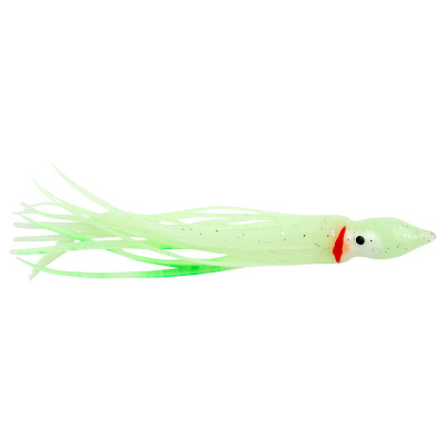 Boone 74010 Squid Skirt 4 1/4 10 Pk Glo 4 1/4