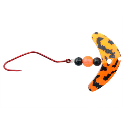 Macks Lures Slow Death Rig, Dark Cerise Sparkle (63307)