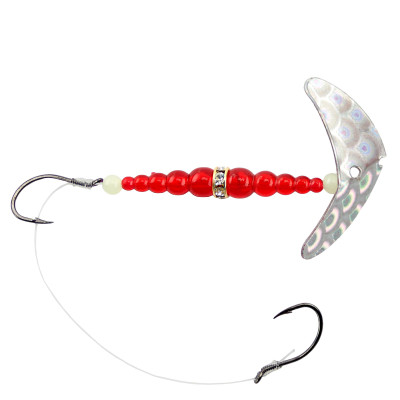 Mack's Smile Blade Double Whammy Walleye Rig Silver Scale