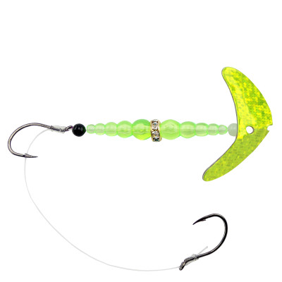 Mack's Lure 21204 Double Whammy (walleye Series Chartreuse Sparkle)