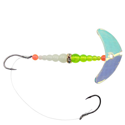 Mack's Smile Blade Double Whammy Walleye Rig UV Glo Burst