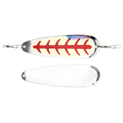 Mack's Sling Blade Dodger Super Glow/Purple/Orange/Yellow Dot; 4 in.