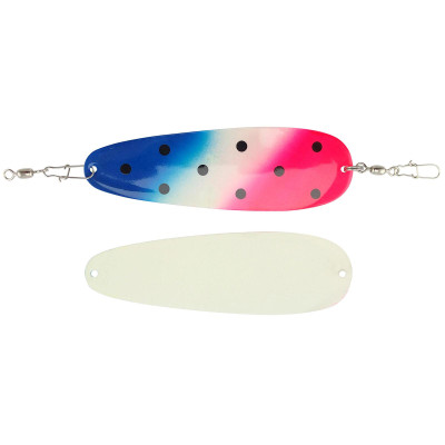 Mack's Sling Blade Dodger Super Glow-Blue-Pink Dot