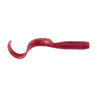 Berkley Gulp! Saltwater Grub Soft Bait Clear Red Fleck