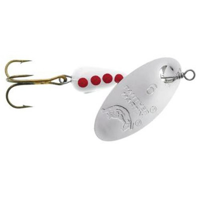 Panther Martin Regular Series Spinner Silver/White/Red; 1/4 oz.