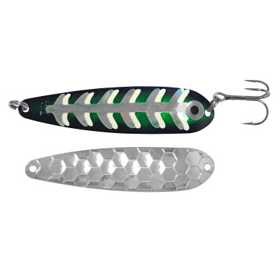 DreamWeaver Fishing Lures 3 3/4 Trolling Spoon DW0506 Metallic Glow Frog