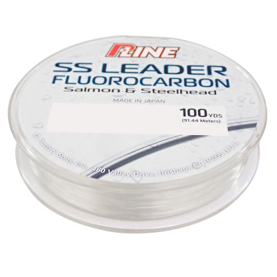 P-Line Salmon/Steelhead Select Fluorocarbon 100 yd Leader Material, 6 lb,  Clear : Sports & Outdoors 