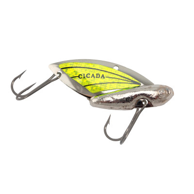 Reef Runner Cicada Silver-Chartreuse