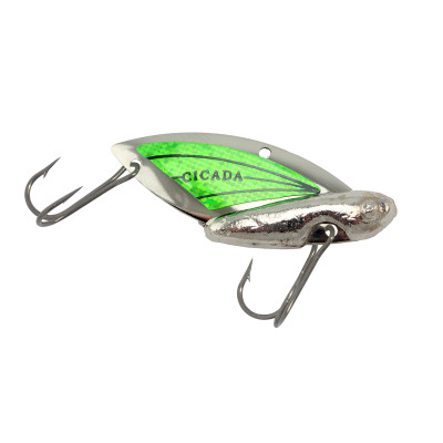 Reef Runner Cicada Silver-Hot Green