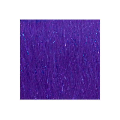 Hareline Dubbin Ice Dub Shimmer Fringe Dark UV Blue