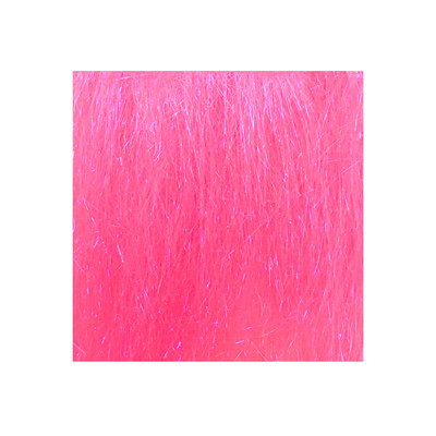 Hareline Dubbin Ice Dub Shimmer Fringe Fluorescent Hot Pink