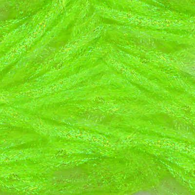 Hareline Dubbin Flat Diamond Braid Chartreuse