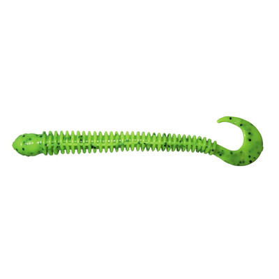 B Fish N Tackle Ringworm Fluorescent Chartreuse Pepper