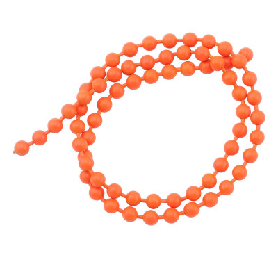 Hareline Dubbin Fluorescent Bead Chain Orange