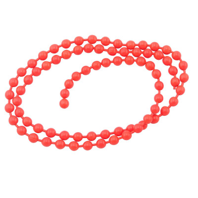 Hareline Dubbin Fluorescent Bead Chain Red