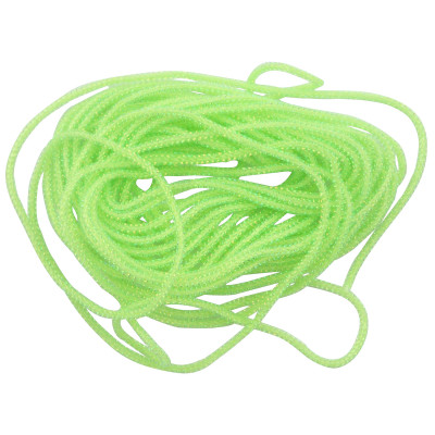 Hareline Dubbin Micro Pearl Core Braid Chartreuse