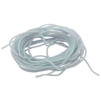 Hareline Dubbin Micro Pearl Core Braid Gray Ghost