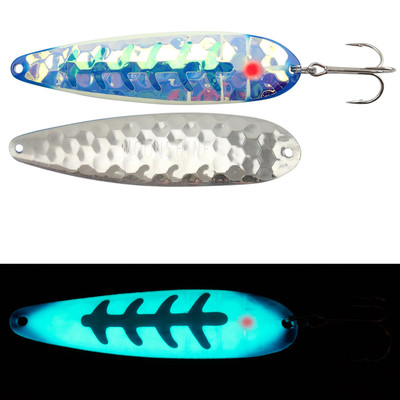 Moonshine Trolling Spoon Blue Jackal; 4 in.