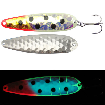 Moonshine Lures RV Series Trolling Spoon Glow Bloody Nose