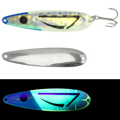 Moonshine Lures RV Series Trolling Spoon Blue Flounder