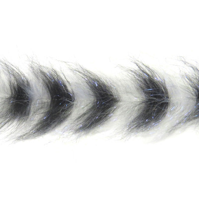 Polar Fiber Streamer Brush White-Black