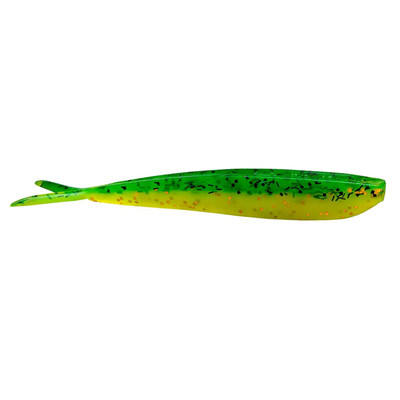 Lunker City Fin-S-Fish Fire Perch; 4 in.