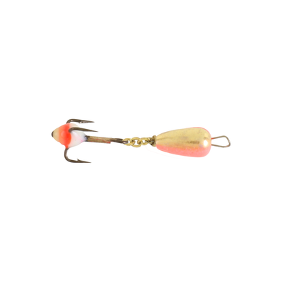 Clam Dropper Spoon Gold-Glow Red