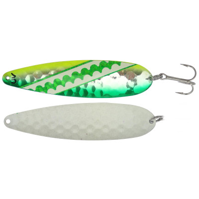 Silver Streak Magnum Spoon Green Dolphin-Glow Back