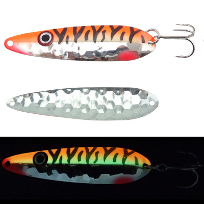 Moonshine Lures Half Moon Spoon Tangerine Tiger