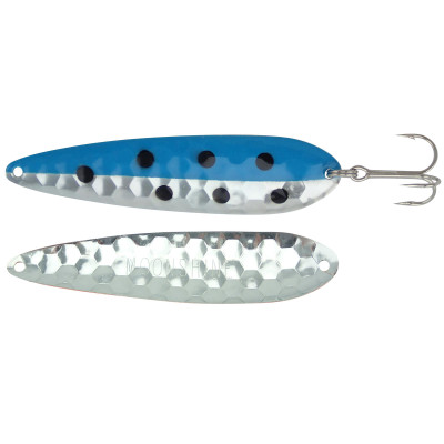 Moonshine Lures Half Moon Spoon Silver Anchovy