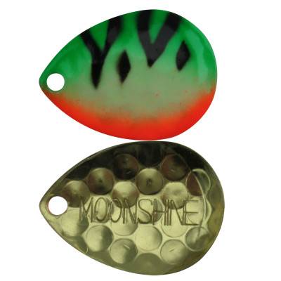 Moonshine Lures Harness Spinner Blades Wild Perch - Brass