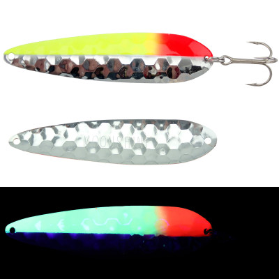 Moonshine Lures Half Moon Spoon Moonburst