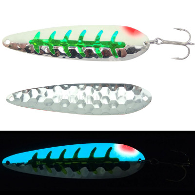 Moonshine Lures Half Moon Spoon - Snack Attack Silver