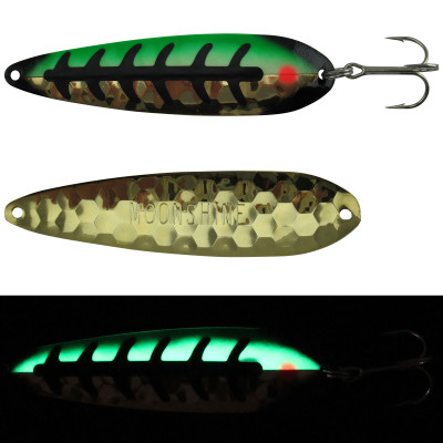 Moonshine Lures Half Moon Spoon Hulk - Gold