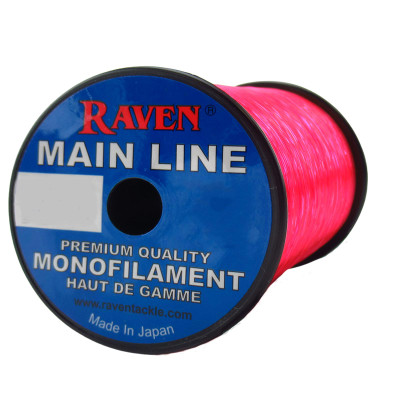 Raven Main Line Monofilament Line 10 lb.; Fluorescent Pink