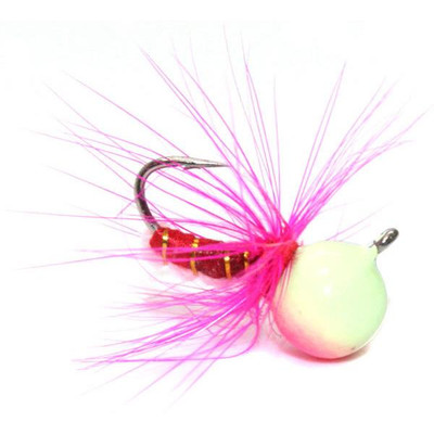 Custom Jigs & Spins JAJE Tungsten Bug Pink-Glow