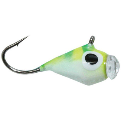 Custom Jigs & Spins Glazba Tungsten Jig Chartreuse Tiger Glow