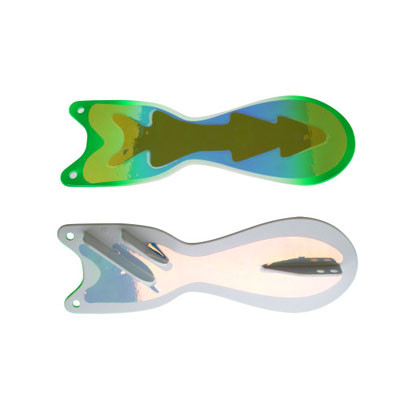 8 SPIN DOCTOR FLASHER DIE CUT PAIR MOONSCAPE UV CLEAR Fishing Lure Tape