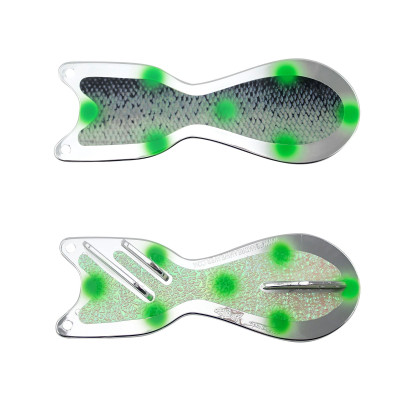 Dreamweaver Spin Doctor Flasher Exclusive Color - Salmon Skin Chrome-Green Dots