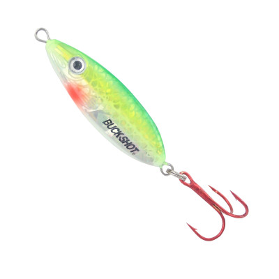 Northland Buck-Shot Rattle Spoon Super-Glo Perch