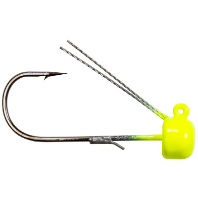 Z-Man Power Finesse Shroomz Weedless Jig Heads Chartreuse