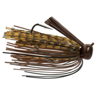 Terminator Weedless Football Jig Pumpkin Brown Black