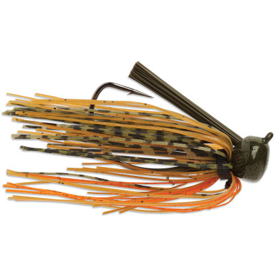 Terminator Weedless Football Jig Green Pumpkin Orange