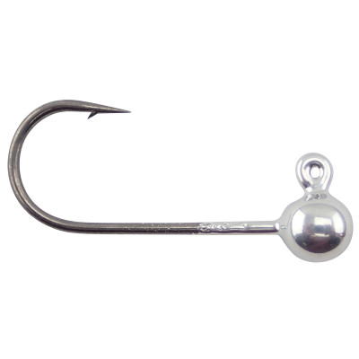 VooDoo Custom Tackle Round Jig Heads Nickel Plated